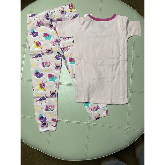 PJ Place Pink Cameo Don't Wake the Monster Pajama Set 3T - Picture 6 of 8